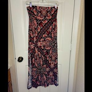 Red Maxi Skirt (S)